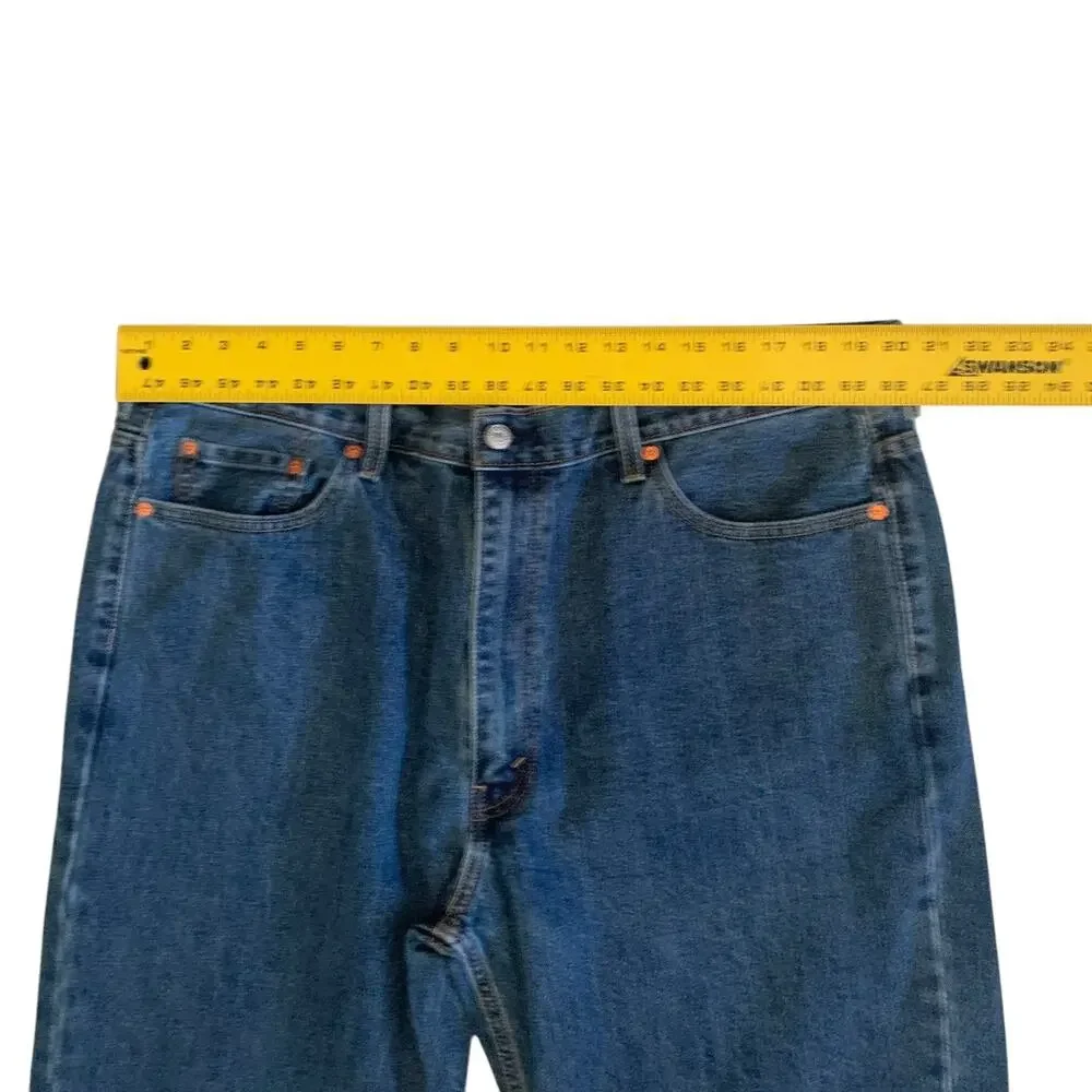 Levi's 550 Men's Size 44x30 Relaxed Fit Tapered Non-Stretch Denim Jeans